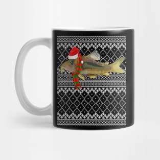 Xmas Fish Santa Hat Corydoras Catfish Ugly Christmas Mug